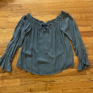 Maven West off the shoulder long sleeve blouse
